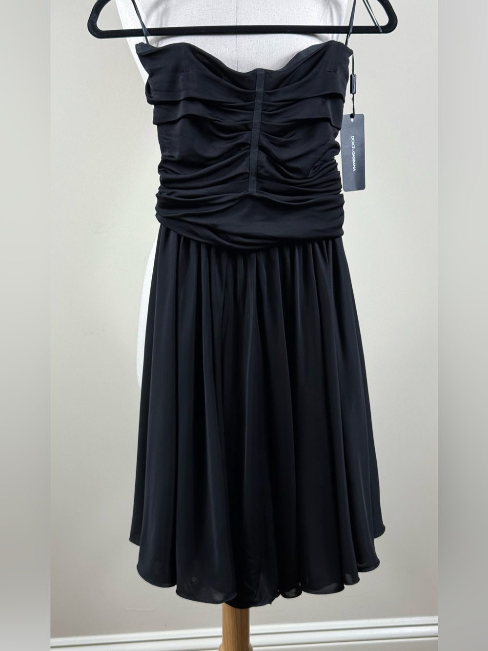 Dolce & Gabbana NWT Strapless Ruched Cocktail Dress 38 Sz 2